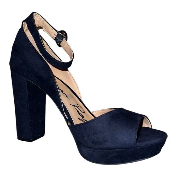 American Rag | Shoes | Americanrag Navy Reeta Blockheel Platform Sandal ...